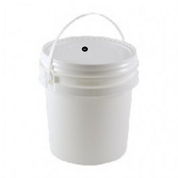 2 Gallon Bucket with drilled and grometed lid