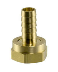 3/8" Barb X 3/4" Garden Hose Swivel.