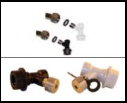 EZ Shank Thread Ball Soda Keg Coupler Set