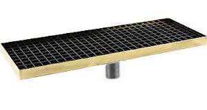 15" Surface Mount Drip Tray (brass) w/Drain 15" Surface Mount Drip Tray (brass) w/Drain