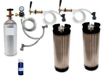 2 Keg Refrigerator Homebrew CO2 System (Ball Lock)