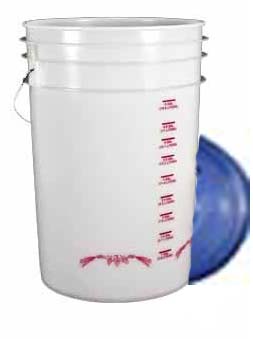 6.7 Gallon Bucket with drilled and grometed lid