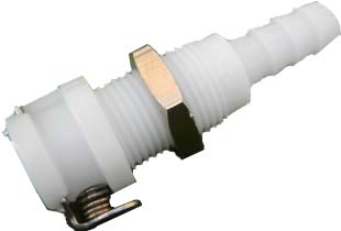 3/8'' Barbed Plastic Liquid Quick Disconnect Female