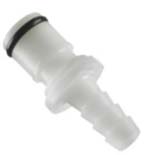 3/8'' Barbed Plastic Lqd Quick Disconnect Male (constantly open)