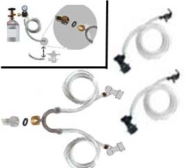 EZ Draft CO2 Line Splitter for Soda Kegs Kit