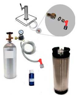 Homebrew Freezer CO2 System w/Draft Tower (Pin Lock)